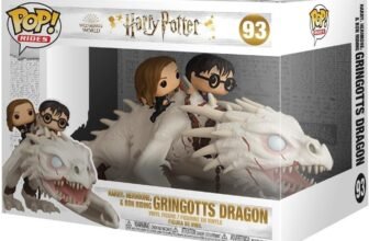Funko Pop! Rides: Harry Potter – Harry, Hermione, & Ron Riding Gringotts Dragon por 21,45€ (44% de descuento)