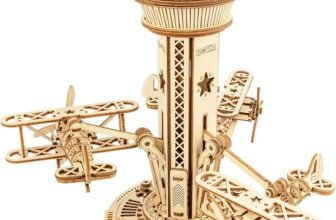 ROKR Airplane Control Tower Music Box – Puzzle 3D de Madera por 20,99€ (30% de descuento)