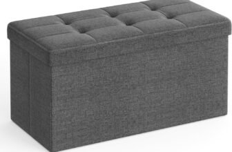 SONGMICS LSF47K por solo 29,39€ (30% de descuento) en este Puff de Almacenamiento