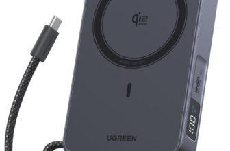 UGREEN Magflow Qi2 25W Power Bank 10000mAh con Inducción Magnética por 59,99€ (33% de descuento)