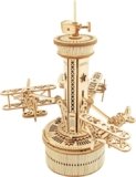 ROKR Airplane Control Tower Music Box – Puzzle 3D de Madera por 20,99€ (30% de descuento)